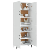 NNEVL Highboard White 70x34x180 cm Engineered Wood