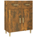 NNEVL Highboard Smoked Oak 69.5x34x179 cm Engineered Wood