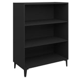 NNEVL Highboard Black 69.5x32.5x180 cm Engineered Wood