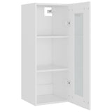 NNEVL Highboard White 34.5x34x180 cm Engineered Wood