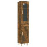NNEVL Highboard Smoked Oak 34.5x34x180 cm Engineered Wood