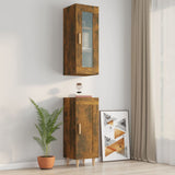 NNEVL Highboard Smoked Oak 34.5x34x180 cm Engineered Wood