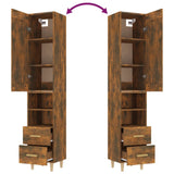 NNEVL Highboard Smoked Oak 35x34x180 cm Engineered Wood