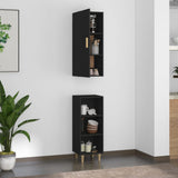 NNEVL Highboard Black 35x34x180 cm Engineered Wood