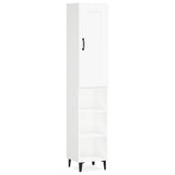 NNEVL Highboard White 35x34x180 cm Engineered Wood