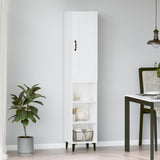 NNEVL Highboard White 35x34x180 cm Engineered Wood