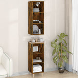 NNEVL Highboard Smoked Oak 34.5x32.5x180 cm Engineered Wood