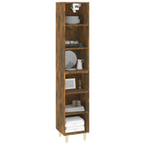 NNEVL Highboard Smoked Oak 34.5x32.5x180 cm Engineered Wood