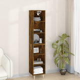 NNEVL Highboard Smoked Oak 34.5x32.5x180 cm Engineered Wood