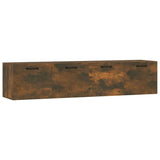 NNEVL Wall Cabinets 2 pcs Smoked Oak 60x36.5x35 cm Engineered Wood