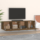NNEVL Wall Cabinets 2 pcs Smoked Oak 60x36.5x35 cm Engineered Wood