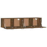 NNEVL Wall Cabinets 2 pcs Smoked Oak 60x36.5x35 cm Engineered Wood