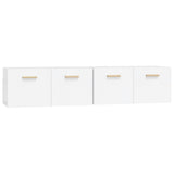 NNEVL Wall Cabinets 2 pcs High Gloss White 80x35x36.5 cm Engineered Wood
