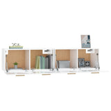 NNEVL Wall Cabinets 2 pcs High Gloss White 80x35x36.5 cm Engineered Wood