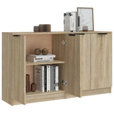 NNEVL Sideboards 2 pcs Sonoma Oak 60x30x70 cm Engineered Wood
