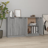 NNEVL Sideboards 2 pcs Grey Sonoma 60x30x70 cm Engineered Wood