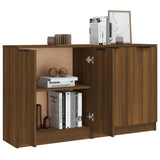 NNEVL Sideboards 2 pcs Brown Oak 60x30x70 cm Engineered Wood