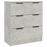 NNEVL 3 Piece Sideboards Concrete Grey Engineered Wood