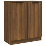 NNEVL 3 Piece Sideboards Brown Oak Engineered Wood