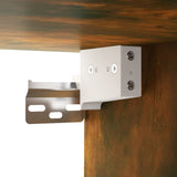 NNEVL Wall Cabinets 2 pcs Smoked Oak 102x30x20 cm Engineered Wood