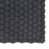 NNEVL Rug Rectangular Anthracite 160x230 cm Cotton