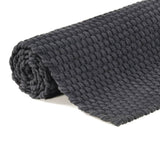 NNEVL Rug Rectangular Anthracite 160x230 cm Cotton