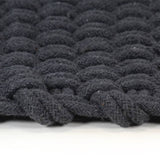 NNEVL Rug Rectangular Anthracite 180x250 cm Cotton
