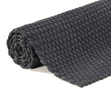 NNEVL Rug Rectangular Anthracite 180x250 cm Cotton