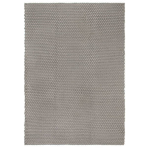 NNEVL Rug Rectangular Grey 180x250 cm Cotton