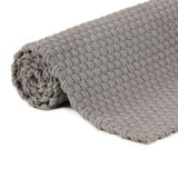 NNEVL Rug Rectangular Grey 180x250 cm Cotton