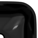 NNEVL Basin Glass 42x42x14 cm Black