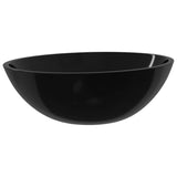 NNEVL Basin Glass 50x37x14 cm Black