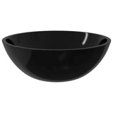 NNEVL Basin Glass 50x37x14 cm Black