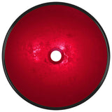 NNEVL Basin Tempered Glass 42x14 cm Red