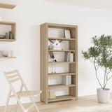 NNEVL 6-Tier Bookcase 80x30x170 cm Solid Wood Acacia