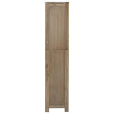 NNEVL 5-Tier Bookcase 80x30x140 cm Solid Wood Acacia