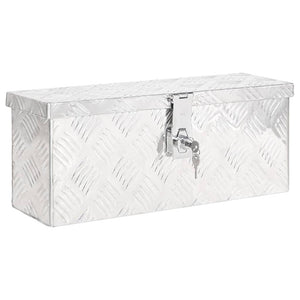 NNEVL Storage Box Silver 50x20.5x15 cm Aluminium