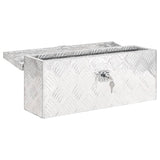 NNEVL Storage Box Silver 50x20.5x15 cm Aluminium