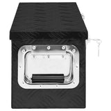 NNEVL Storage Box Black 60x23.5x23 cm Aluminium