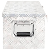 NNEVL Storage Box Silver 70x31x27 cm Aluminium