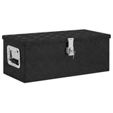 NNEVL Storage Box Black 70x31x27 cm Aluminium