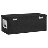 NNEVL Storage Box Black 70x31x27 cm Aluminium