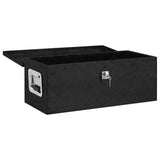 NNEVL Storage Box Black 70x31x27 cm Aluminium