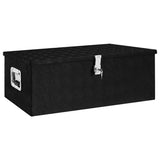 NNEVL Storage Box Black 90x47x33.5 cm Aluminium