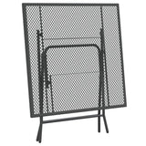 NNEVL 3 Piece Garden Dining Set Expanded Metal Mesh Anthracite