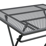 NNEVL 3 Piece Garden Dining Set Expanded Metal Mesh Anthracite