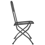 NNEVL 3 Piece Garden Dining Set Expanded Metal Mesh Anthracite