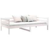 NNEVL Day Bed White 92x187 cm Single Bed Size Solid Wood Pine