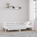 NNEVL Day Bed White 92x187 cm Single Bed Size Solid Wood Pine