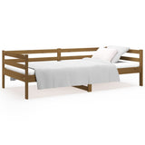 NNEVL Day Bed Honey Brown 92x187 cm Single Bed Size Solid Wood Pine